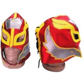 Resim Ufuk Şaka Oyunları Merkezi Smackdown Rey Mysterio Maske ( Kırmızı-sarı Amerikan Güreşçi Maske 