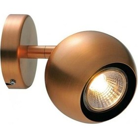 Resim Gu10 Mat Bakır Eskitme Led Spot Os Ram Tasarruflu Led Ampül Duvar Siyah 