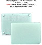 Resim Mcstorey Macbook Pro M1-m2 Kılıf 13inç A1706 A1708 A1989 A2159 A2251 A2289 A2338 Ile Uyumlu Mat 