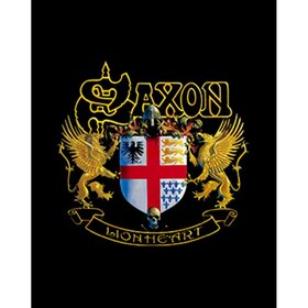 Resim Saxon Lionheart Büyük Sırt Patch Yama - Siyah 
