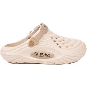Resim Twingo Ekru Hafif Eva Unisex Sabo Terlik 9808 M 