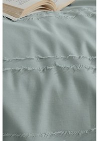 Resim %100 Pamuk Tek Kişilik Saçaklı Nevresim Seti Avola Ada Çayı 