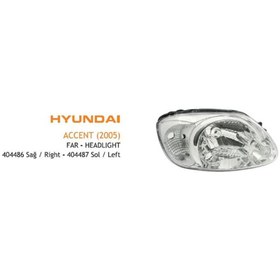 Resim AYFAR Far Beyaz Sinyalli Sağ Hyundaı Accent 2003-2005 
