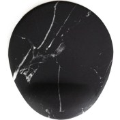 Resim Office Küp Bilek Destekli Mouse Pad Siyah Mermer 