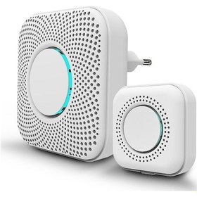 Resim Singree "36 Melodili Kablosuz Kapı Zili - 8 Seviye Ses, 100m Menzil, Enerji Tasarruflu" 