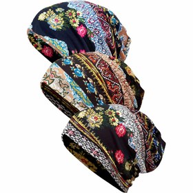 Resim 1 adet Bohemian Tarzı Çiçek Desenli Erkek Beresi, Esnek Kafa Kapağı, Sıcak Kış Baş Giysisi, Kemoterapi Kapağı, Casual Saç Bantı, Örgü Kumaş, Karma Renkler, Makine Yıkamalı 