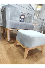 Resim Nossakids Emzirme Koltuğu Sallanan Koltuk Tv Koltuğu ( Dora Ahşap ) 