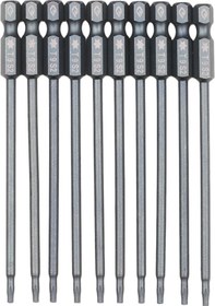 Resim Reedark 10 Parçalı S2 Çelik Manyetik Tornavida Uç Seti - 1/4 İnç Sürücü, 100mm Uzunluk, Güçlü Ve Dayanıklı 