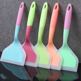 Resim 1 adet Silikon Spatula - Yapışmaz, Isıya Dayanıklı Mutfak Aleti, Pişirme, Karıştırma & Derin Kızartma İçin - Mükemmel Pancake, Steak & BBQ Izgaraları İçin 