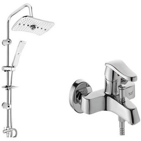 Resim Vilas Denver Yağmurlama Duş Seti + Elmas Banyo Bataryası Set 2'li Krom 
