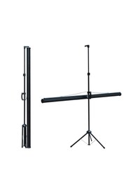 Resim CODEGEN TX-20 200x200 cm Tripod Ayaklı Taşınabilir Manuel Projeksiyon Perdesi (Arkası Siyah Fonlu) 
