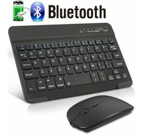 Resim Duhaline Acer Iconia A10 M10 Tab P10 Tablet Için Uyumlu Slim Şarjlı Türkçe Bluetooth Klavye ve Mouse Seti 