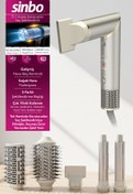 Resim Sinbo SHD-1721 Saç Şekillendirme Cihazı - Şampanya 