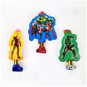 Resim Avangers Kahramanlar Temalı Kaynana Dili, Parti Düdüğü, 6lı Paket Uzayan Parti Düdüğü,uzat Çek Düdük F Diğer 