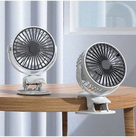 Resim Mini Usb Şarj Edilebilir Taşınabilir Elektrikli El Tipi Vantilatör Ev Ofis İçin Beyaz 