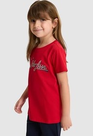 Resim U.S. Polo Assn. Kız Çocuk Kırmızı Tişört 50325697-VR171 