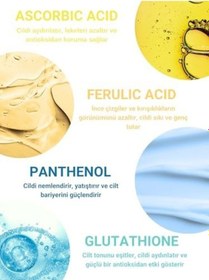 Resim The Vivia Leke Karşıtı Aydınlatıcı C Vitamini Serum Glutatyon,%20 Askorbik Asit,%5 Ferulik Asit 30 Ml 