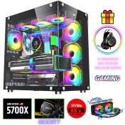 Resim Zeiron Webstar X5 Ryzen 7 5700X 32GB Ram 1tb M.2 Nvme SSD 12GB RTX5070 Sıvı Soğutmalı Oyuncu Bilgisayarı 