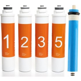 Resim Waterlife Filtre 5 'li Set Waterlife Su Arıtma Filtresi Uyumlu 
