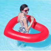 Resim Şişme Kalp Şekilli Yüzme Simidi Sıcak Satış Overwater Aşk Yüzen 