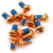 Resim PRO Bisiklet Scooter Fren Disk Vidası Rotor Civatası 6 Vida MTB Rotor Vidası 12li Paket Gold Sarı 