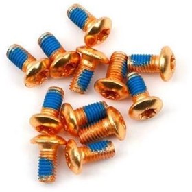 Resim PRO Bisiklet Scooter Fren Disk Vidası Rotor Civatası 6 Vida MTB Rotor Vidası 12li Paket Gold Sarı 
