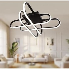 Resim TT AYDINLATMA Tt338-sy-sarıışık Kafes Model (Sarı Işık) Mat Siyah Led Avize Siyah 60 x 60 