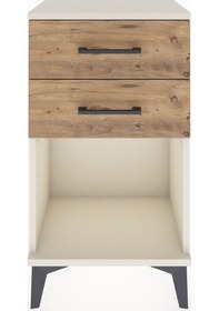 Resim Arges Komodin 2 Çekmeceli 44x30x80 Aytaşı-çam Aytaşı 