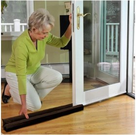 Resim Lüks Kapı Altı Rüzgar Önleyici Sünger Rüzgarlık 90 cm Uzunluk 