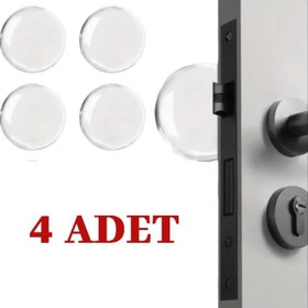 Resim Şeffaf Silikon Mobilya ve Kapı Durdurucu Darbe Pedi 4'lü Set 