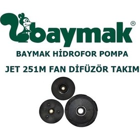Resim Baymak Hidrofor Pompa Jet 251M Fan Difüzör Takımı 