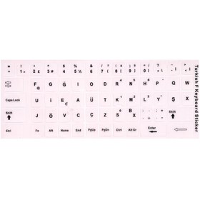 Resim Aghbilgisayar F Klavye Stiker Türkçe Klavye Yapışkan Harf Turkish F Keyboard 