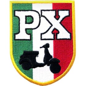 Resim Kumaş Patch Vespa-italyan Bayrak Desenli / Vespıssımo 