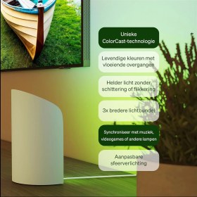 Resim Philips Hue Flare 2'li Paket Akıllı Duvar Aydınlatma - Beyaz - Renkli Işık, Colorcast Teknolojisi, B 