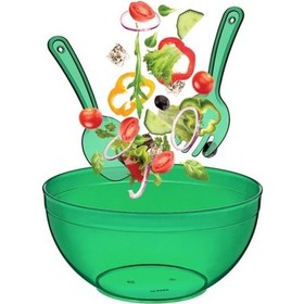 Resim A Chef Kristal Salata Kase Seti 