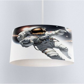 Resim 3D ELSE HALI Astronot Kozmonot Desenli Erkek Çocuk Sarkıt Avize Modeli 