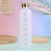 Resim 1000ml Gradyan Renkli Spor Su Şişesi, Yüksek Sıcaklığa Dayanıklı Plastik, Zaman Ölçeği ve Mat Bitişli Sızdırmaz, Fitness için Büyük Kapasiteli Taşınabilir Bardak, Uzay Bardağı, Fitness Su Şişesi 