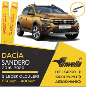 Resim Dacia Sandero Muz Silecek Takımı 2016-2020 İnwells 