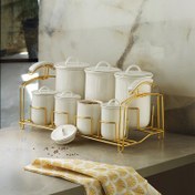 Resim Aryıldız Lunar Gold 7 Parça Baharat Takımı 
