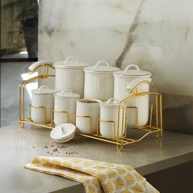 Resim Aryıldız Lunar Gold 7 Parça Baharat Takımı 
