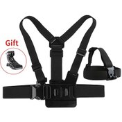 Resim Kayış Seti 1-shoot Gopro Hero Için Ayarlanabilir Kafa Kayışı Göğüs Kemeri 10 9 8 7 Siyah Xiaomi Yi 4k Sjcam Sj4000 H9r Insta 360 Bir X2 Aksesuar 