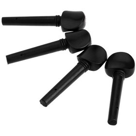 Resim Abanoz Ağacı 4 Adet Keman Burgusu Seti 