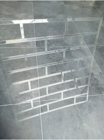Resim Piktura Tuğla Stencil Şablon Kalın Malzeme Rölyef Pasta, Dekoratif Sıva Ve Saten Alçıya Uygun (4mm) 
