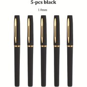 Resim 5 Siyah Jel Kalem, 1.0Mm Geniş Uçlu Büyük Kapasiteli Jel Kalem, İş, Ofis, İmza, Okul Kalemi Uygulaması ve Günlük Yazma İçin Uygun 