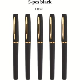 Resim 5 Siyah Jel Kalem, 1.0Mm Geniş Uçlu Büyük Kapasiteli Jel Kalem, İş, Ofis, İmza, Okul Kalemi Uygulaması ve Günlük Yazma İçin Uygun 