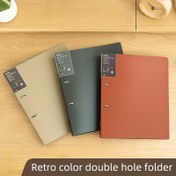 Resim A4 Bağlayıcı Dosya Dosya Test Kağıdı Depolama Çantası saç tokası Tahtası Test Kağıdı Klipsi Veri Depolama Kitabı İki Delikli Çift Delik 