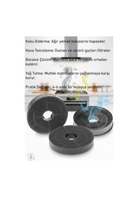 Resim Arçelik İle Uyumlu P12yces Davlumbaz Aspiratör Karbon Filtresi 