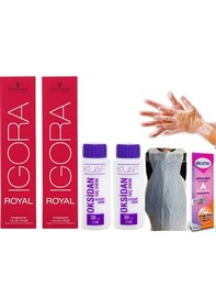 Resim Igora Royal 9 - 98 Sarı Viyole Kızıl 2Adet+Oksidan 30Vol 2Adet 
