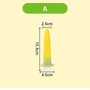 Resim 1 Adet Sevimli Evcil Hayvanlar Papağan Mısır Standı Raf Plastik Sincap Kuş A 