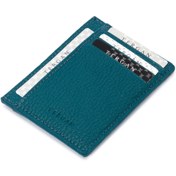 Resim Mavi Deri Unisex Kredi Kartlık - S1KK00001676-T9L 